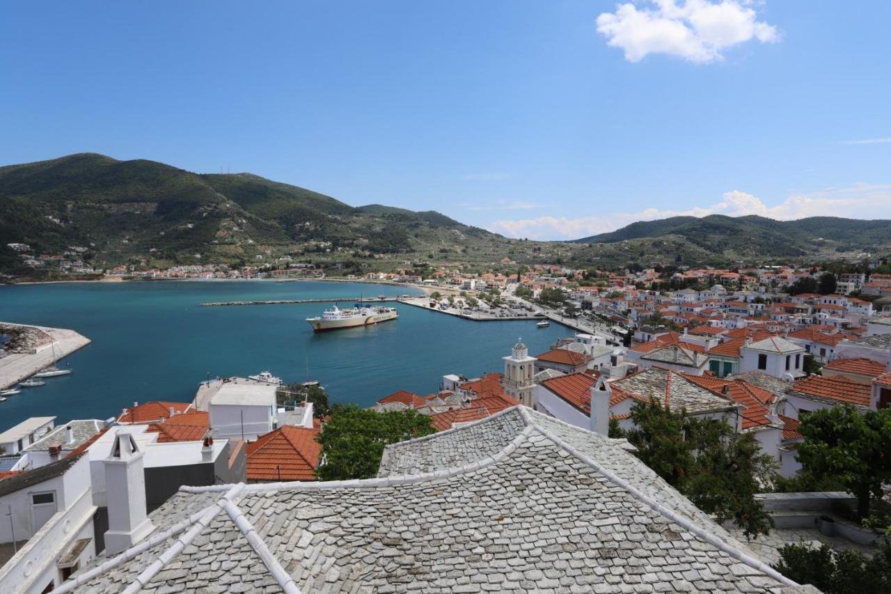 Villea Seaview Apartments Skopelos Town Exterior foto