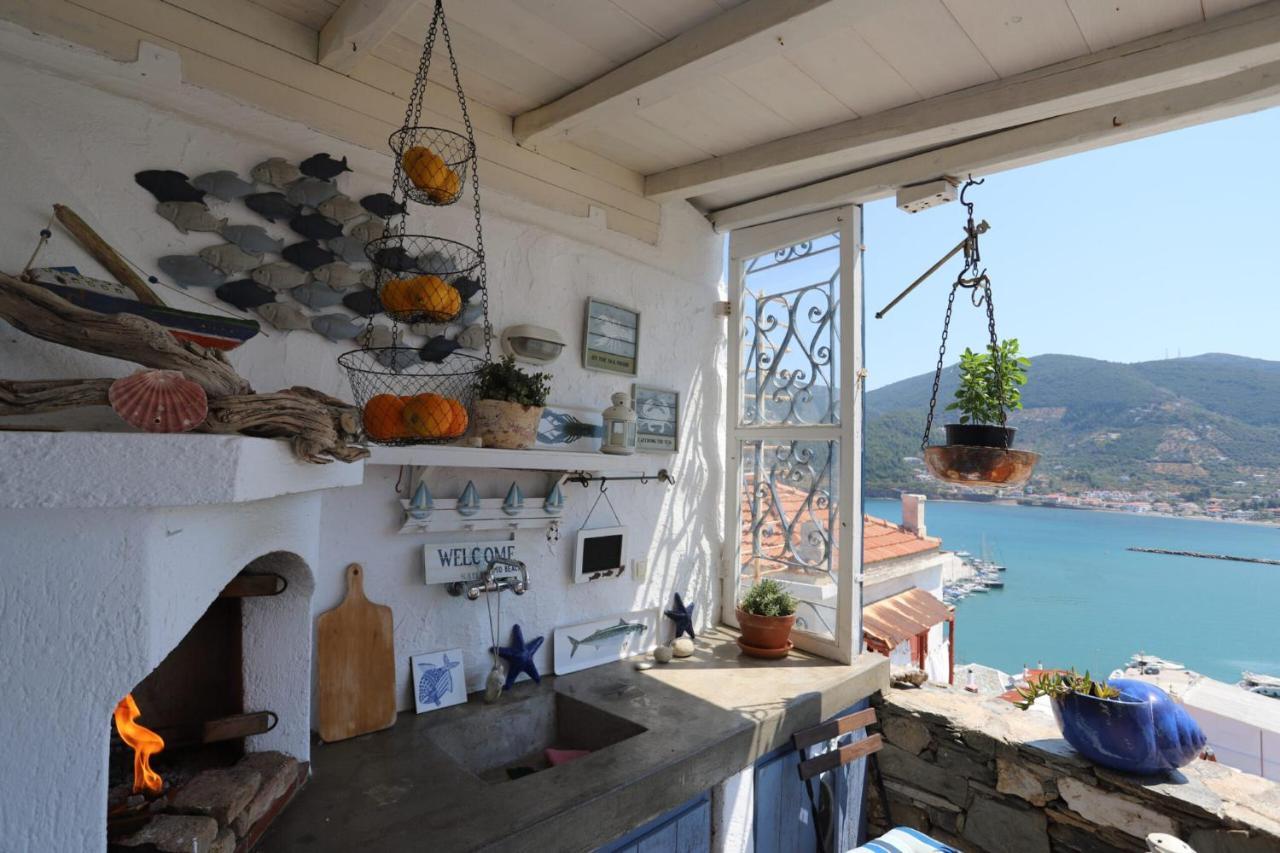 Villea Seaview Apartments Skopelos Town Exterior foto